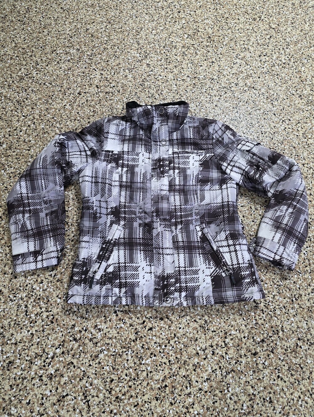 ZeroXPosure Snowboard Winter Jacket - Gray/Black Womens Small